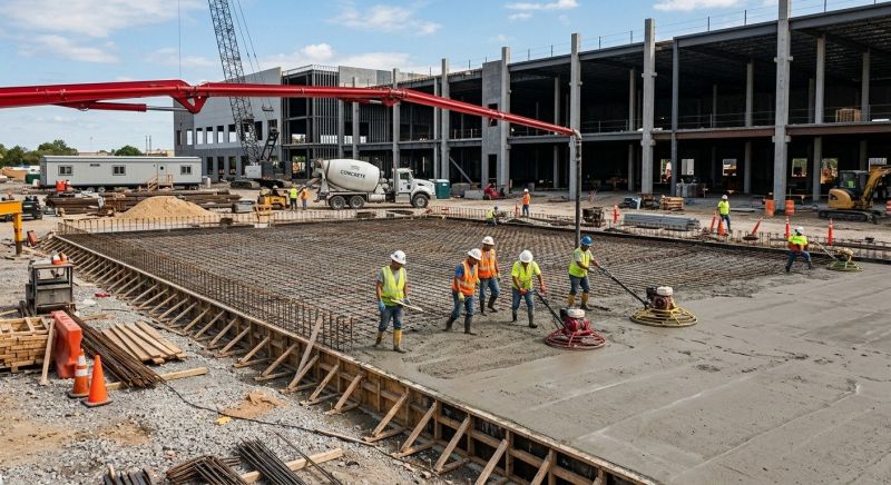 Commercial Slab Installation in Grand Junction, CO